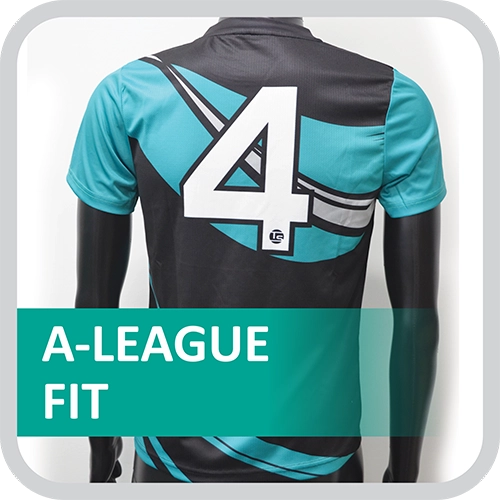 A-League fit design for custom soccer jerseys by Team Spirit Sports in Australia