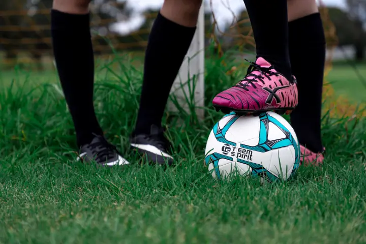 players wearing team socks for a game